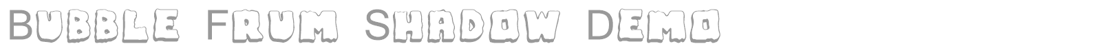 Bubble Frum font preview
